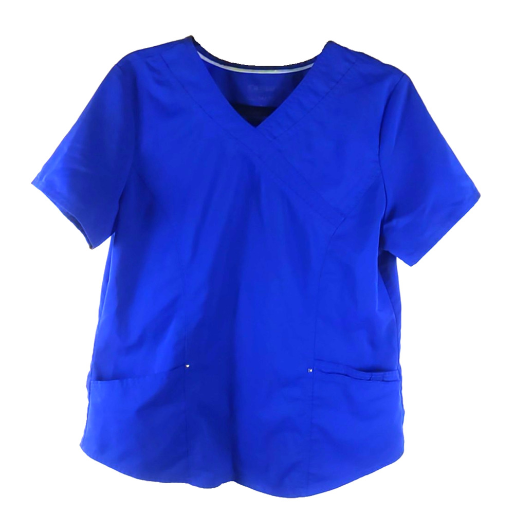 Scrub Star Ultimate Women's Scrub Top Size Medium Blue Medical